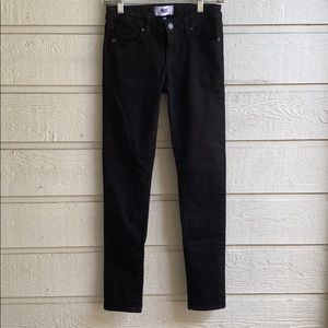 Paige Skyline Skinny Black Jeans Sz 26